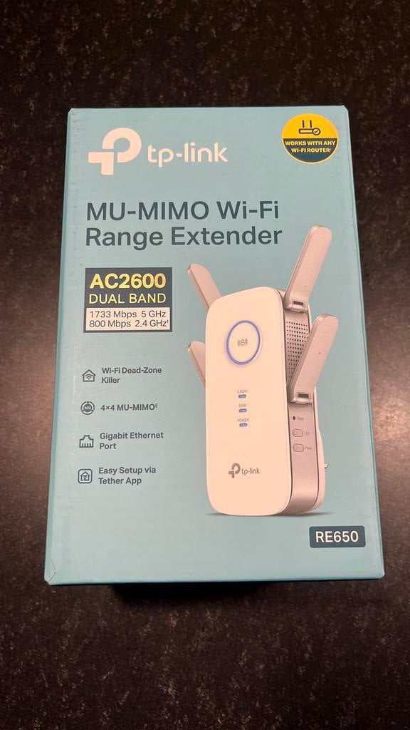 TP link Wifi Range Extender RE650, Ophalen of Verzenden, Zo goed als nieuw, TP-Link