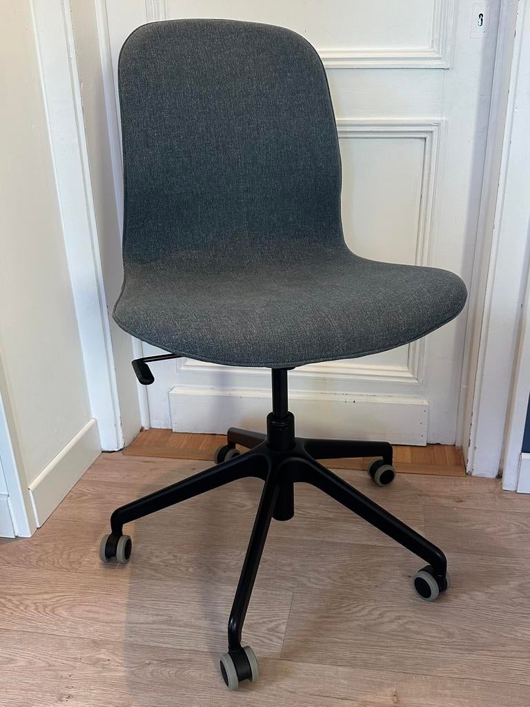 Långfjåll Ikea bureaustoel, Enlèvement, Utilisé, Bleu, Chaise de bureau