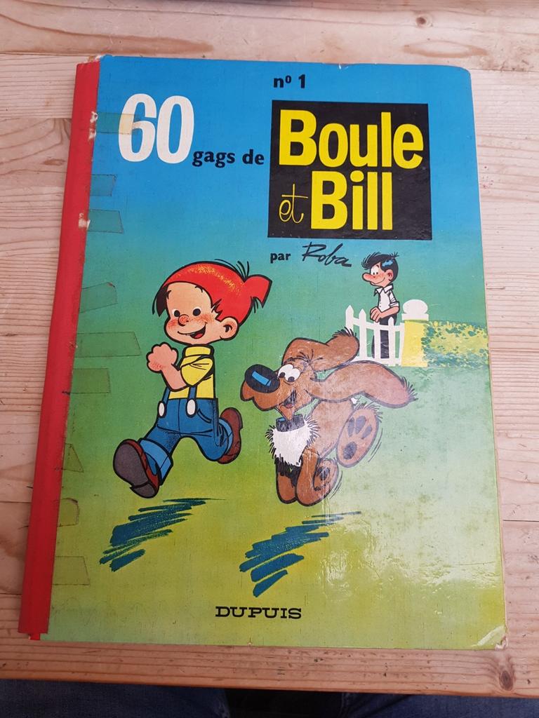 Boule et Bill nr 1 60 gags de EO 1962 par Roba Dupuis, Enlèvement ou Envoi, Une BD, Utilisé, Roba