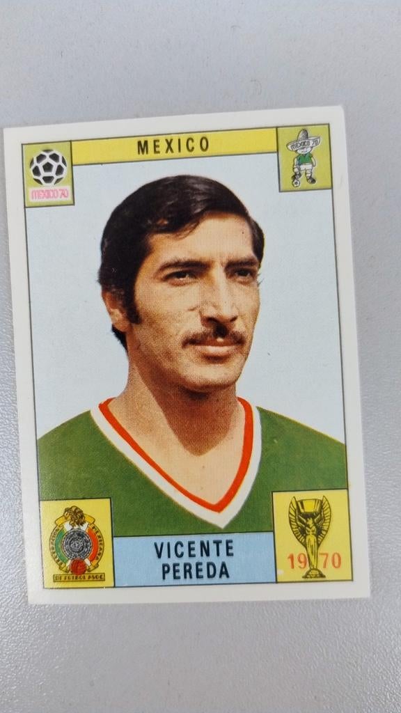 Panini Mexico 70: Mexico - Vicente Pereda. Nooit gekleefd., Ophalen of Verzenden, Zo goed als nieuw