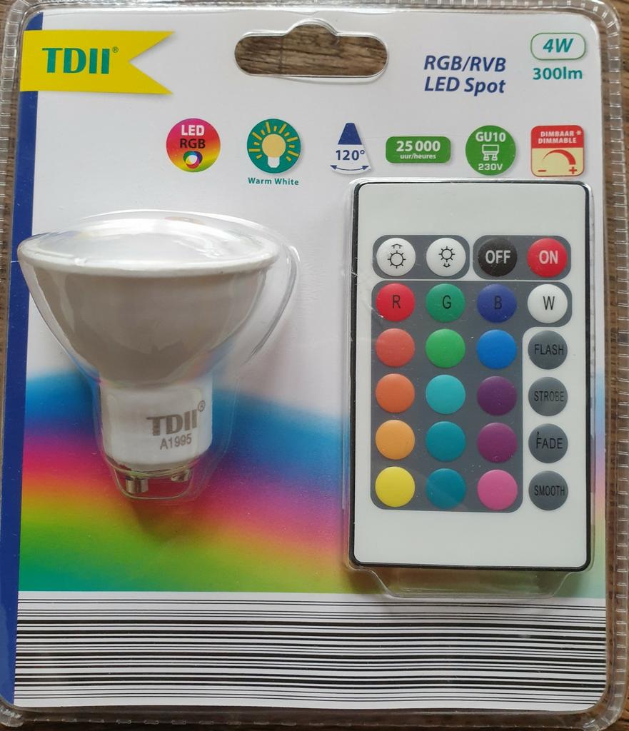 LED lamp met afstandsbediening van kleurinstelling, Ophalen of Verzenden, Nieuw