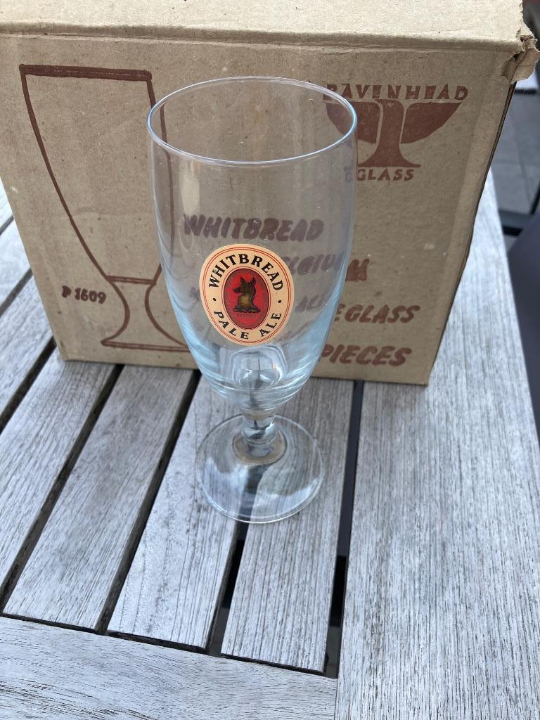 6 glazen whitbread pale ale, Verzamelen, Ophalen