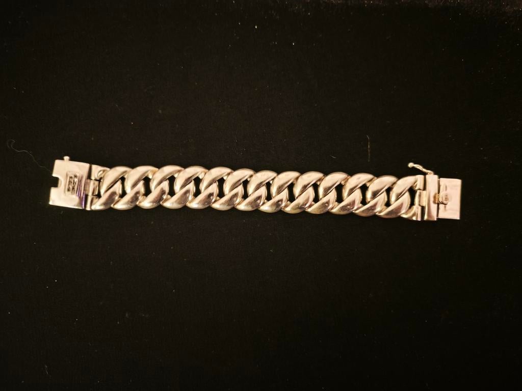 Gourmette en argent buddha to Buddha, Handtassen en Accessoires, Armbanden, Zilver, Zilver, Ophalen
