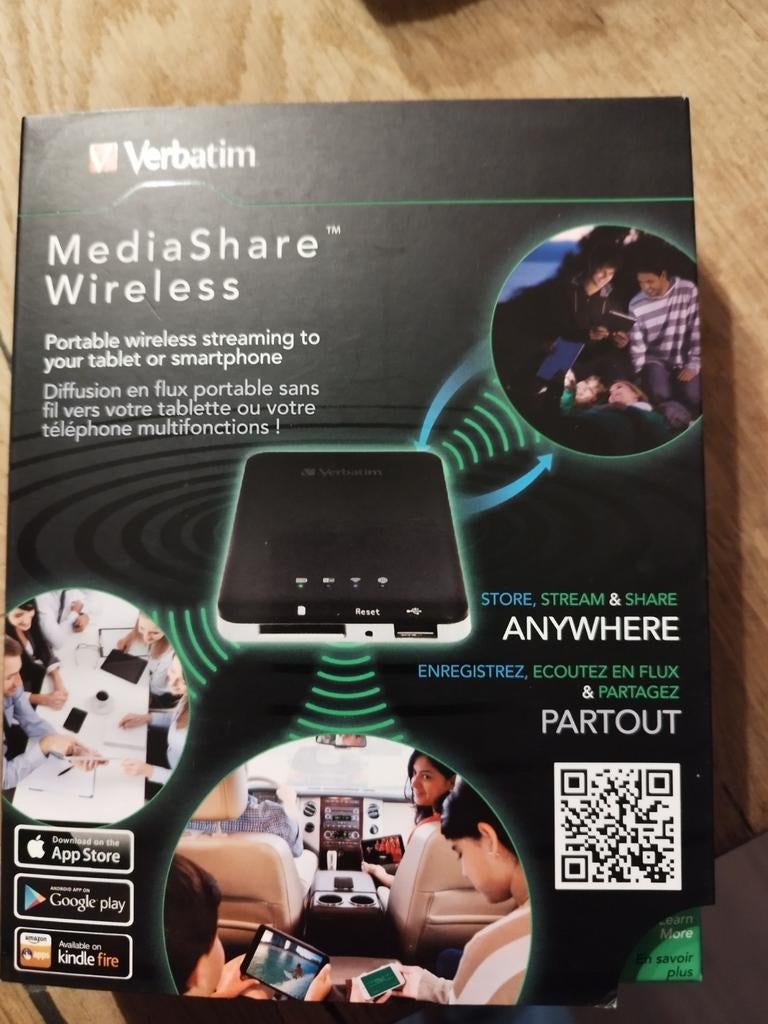 Mediashare wifi harde schijf 500gb, Ophalen of Verzenden, Zo goed als nieuw