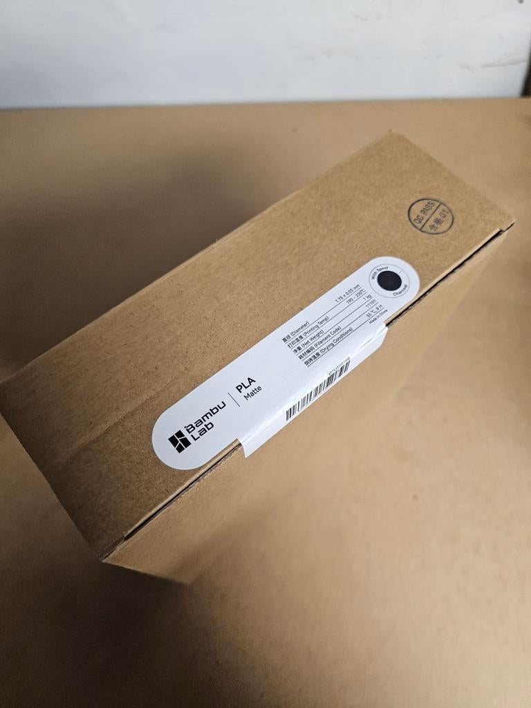Bambu Lab PLA Matte Zwart + Spool 1KG ONGEOPEND, Computers en Software, 3D-printerbenodigheden, Ophalen of Verzenden, Nieuw
