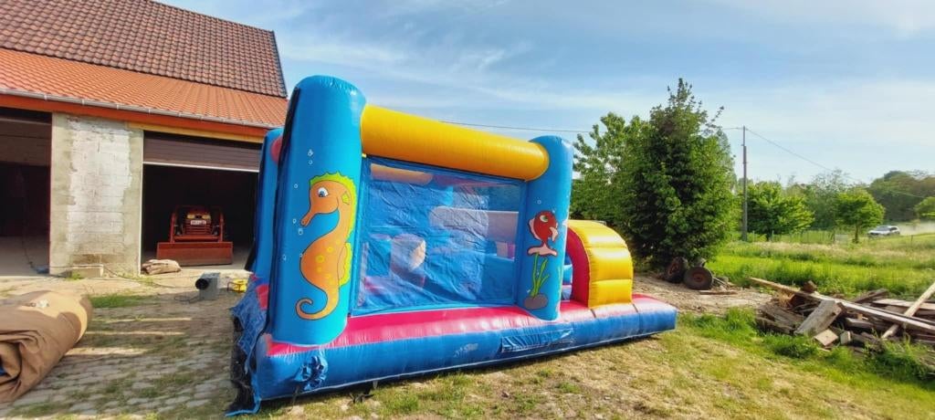 LOCATION: Château gonflable Dauphin Obstacles, Ophalen, Gebruikt