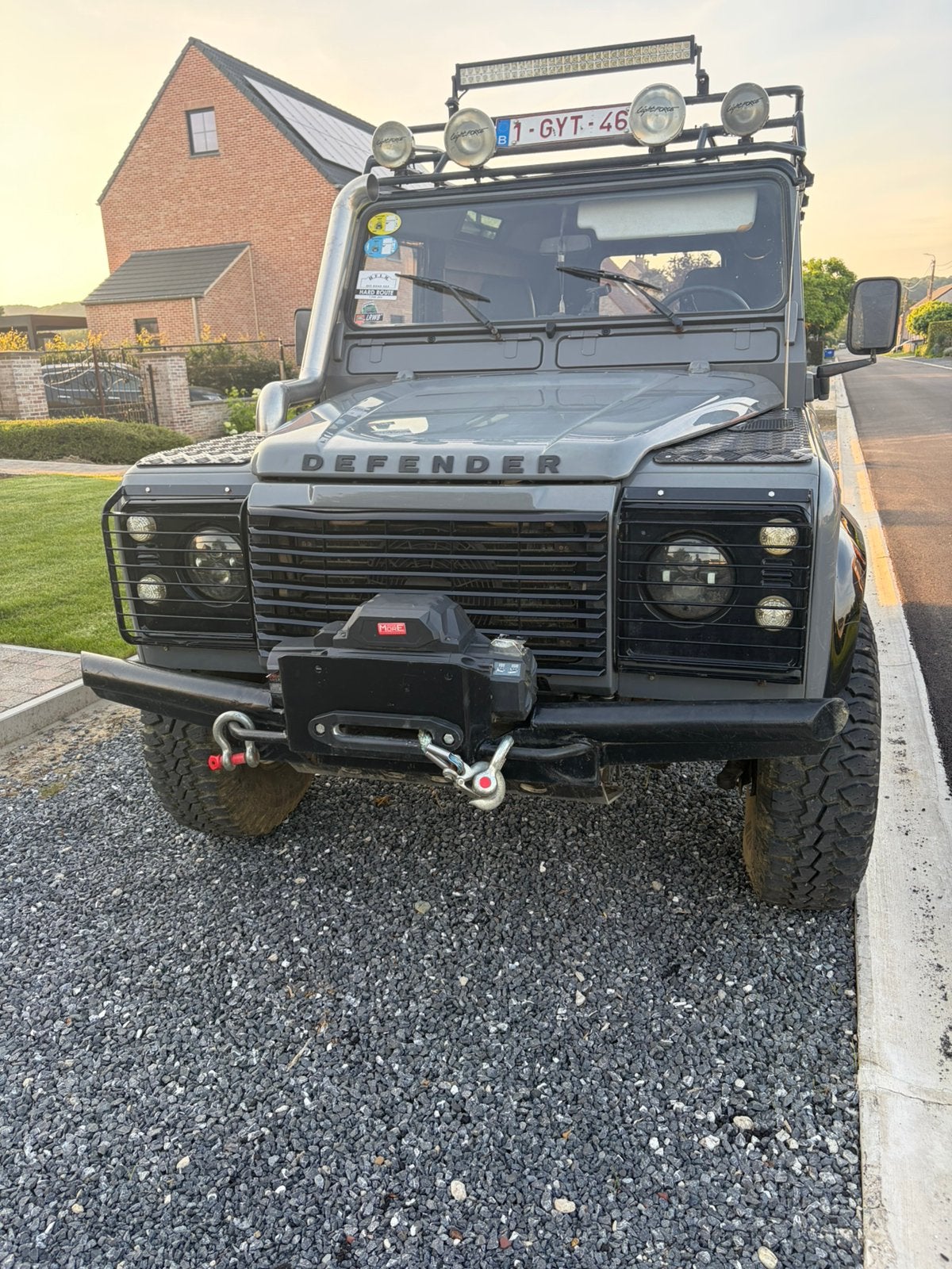 Land rover defender 110 TD5 airco model, Defender, Vierwielaandrijving, Particulier, 2 zetels