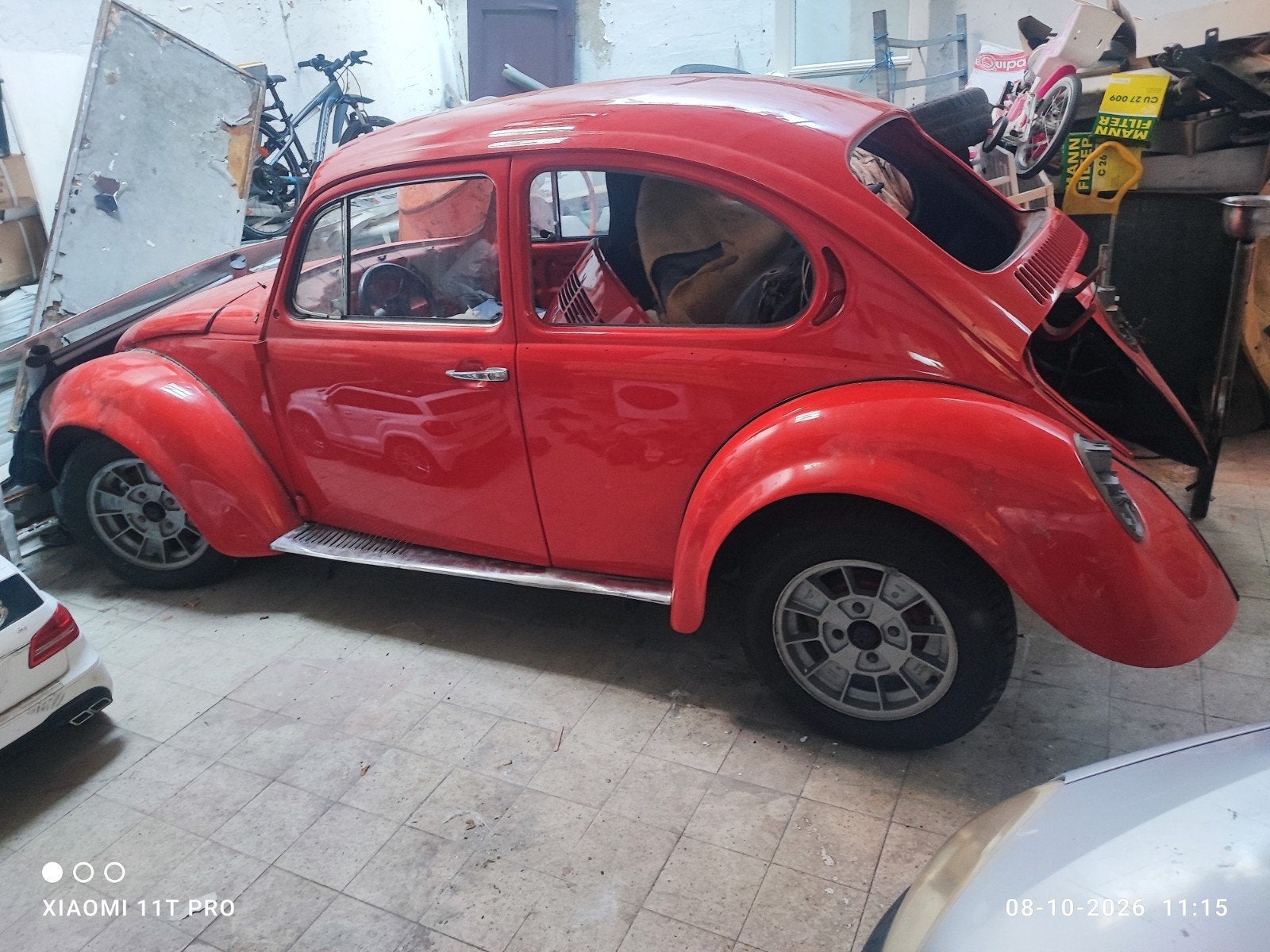 vw kever oldtimer 1976, Enlèvement