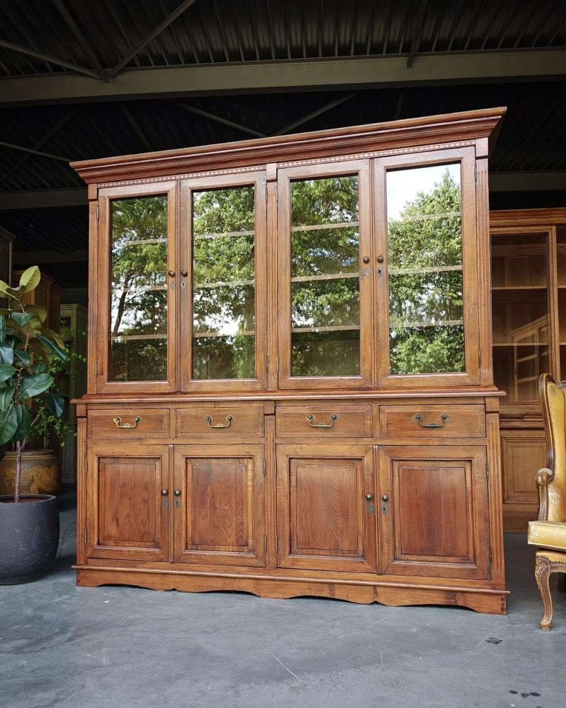 Eikenhouten buffetkast | Servieskast prachtige details #9100, Ophalen of Verzenden