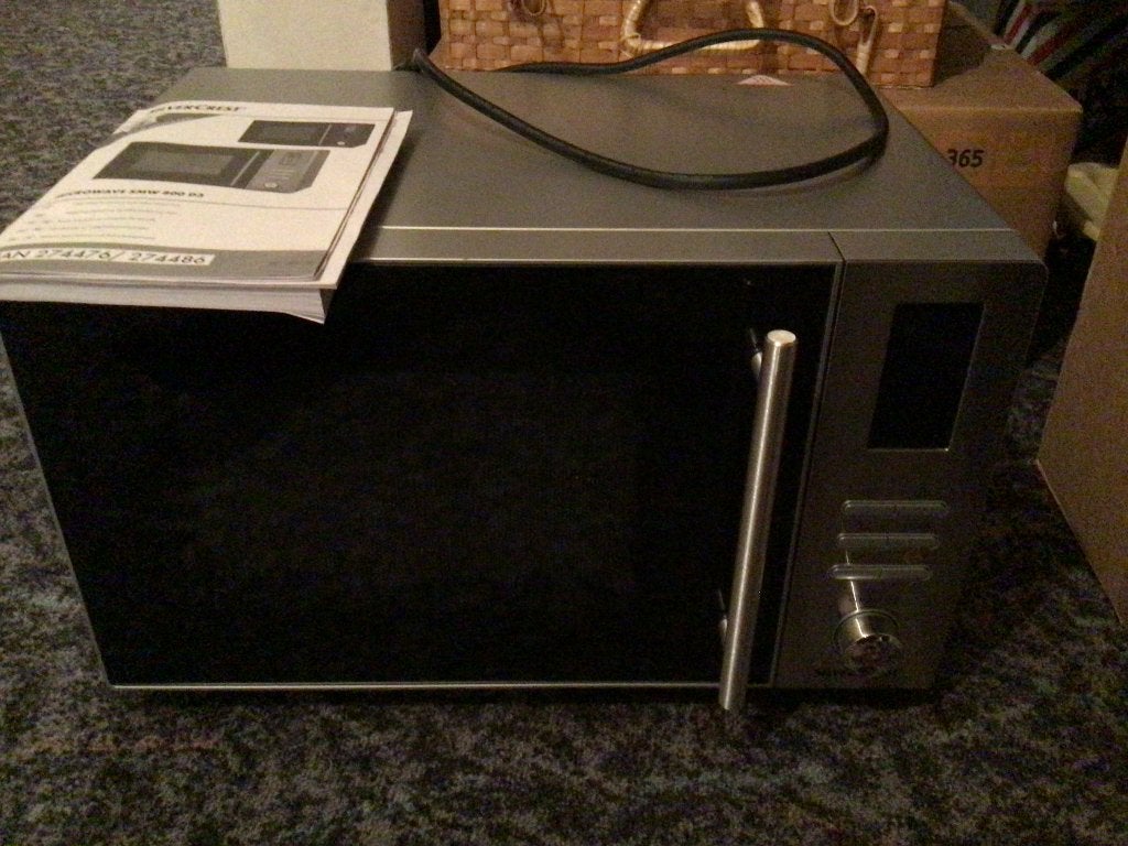 Magnetronoven, Elektronische apparatuur, Microgolfovens, Ophalen, Zo goed als nieuw, Vrijstaand, Combi-microgolfoven