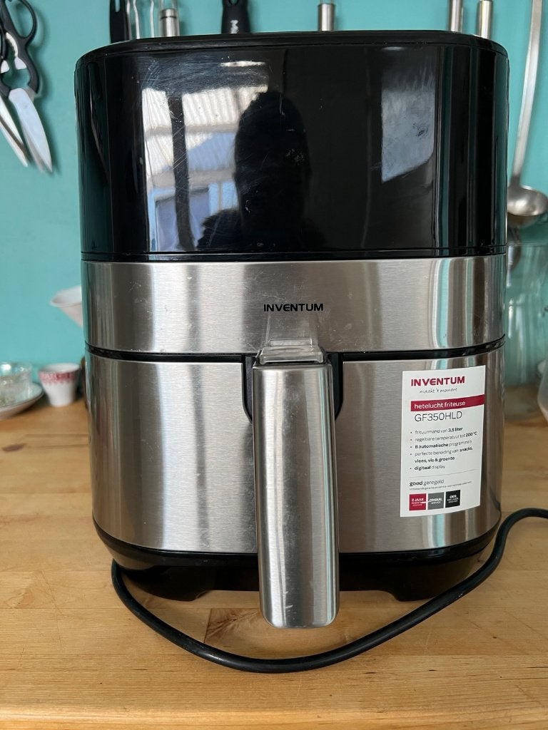 Airfryer Inventum GF350HLD, Ophalen of Verzenden, Gebruikt, Airfryer, 1000 t/m 1499 gram