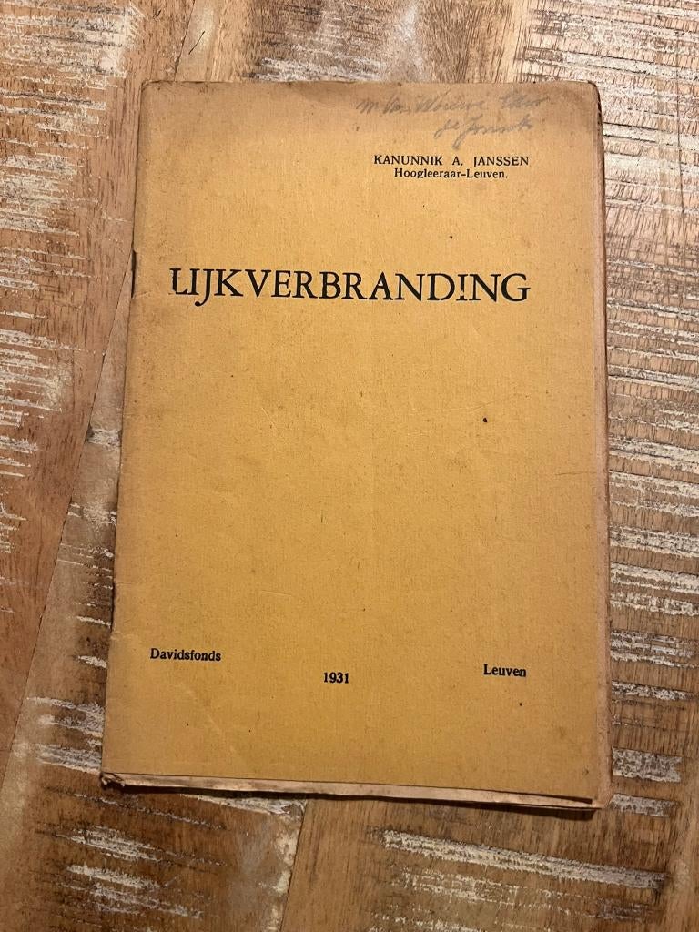 Lijkverbranding - Kanunnik A. Janssen *1931*, Ophalen of Verzenden, Kanunnik A. Janssen