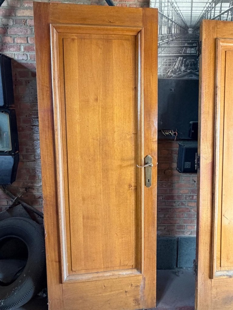 Massieve eiken binnendeur, Doe-het-zelf en Bouw, Ophalen, Gebruikt, 80 tot 100 cm, Binnendeur