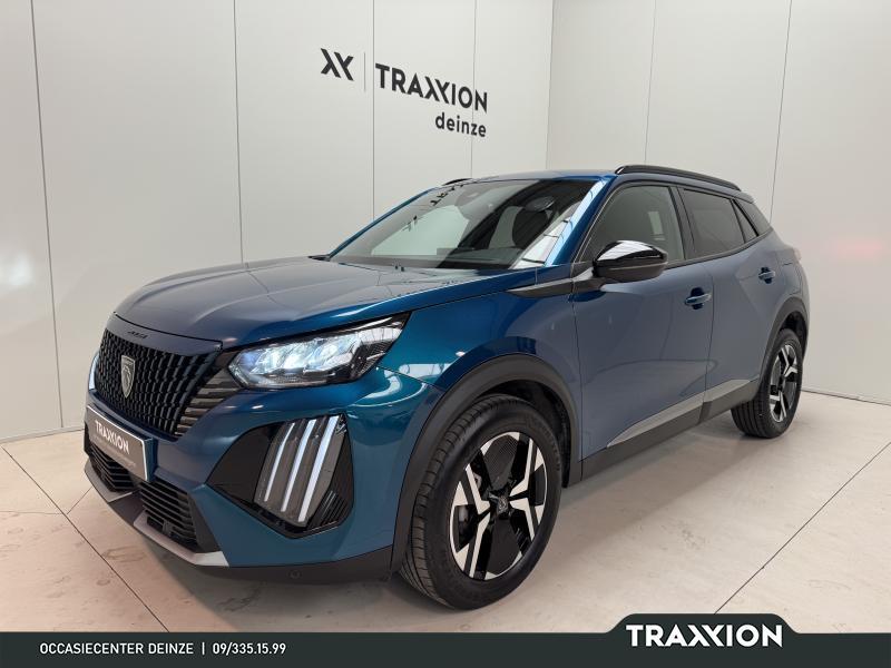 Peugeot 2008 1.2i Allure *BLUE OBSESSION* LED|CARPLAY|PDC|AI, Auto's, Emergency brake assist, 1199 cc, Blauw, Handgeschakeld
