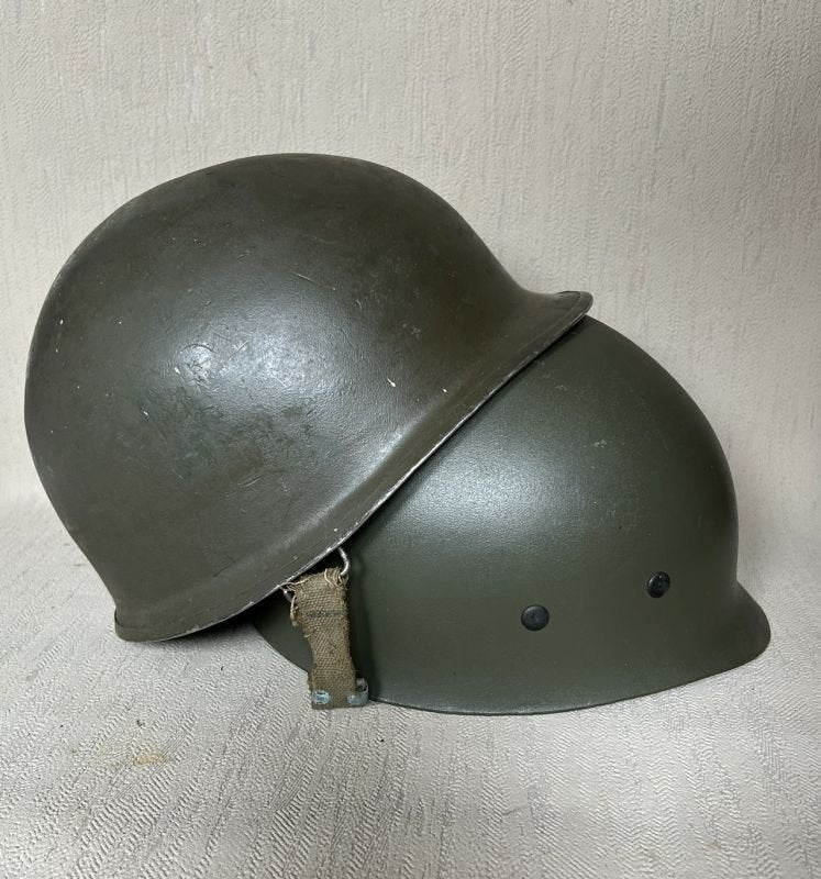 wo2 - M1 type helm met binnenwerk, Collections, Objets militaires | Général, Armée de terre, Enlèvement ou Envoi