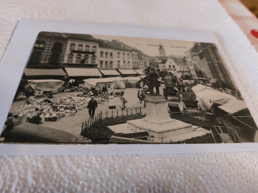 POSTKAART GROTE MARKT DENDERMONDE, Ophalen of Verzenden, Oost-Vlaanderen