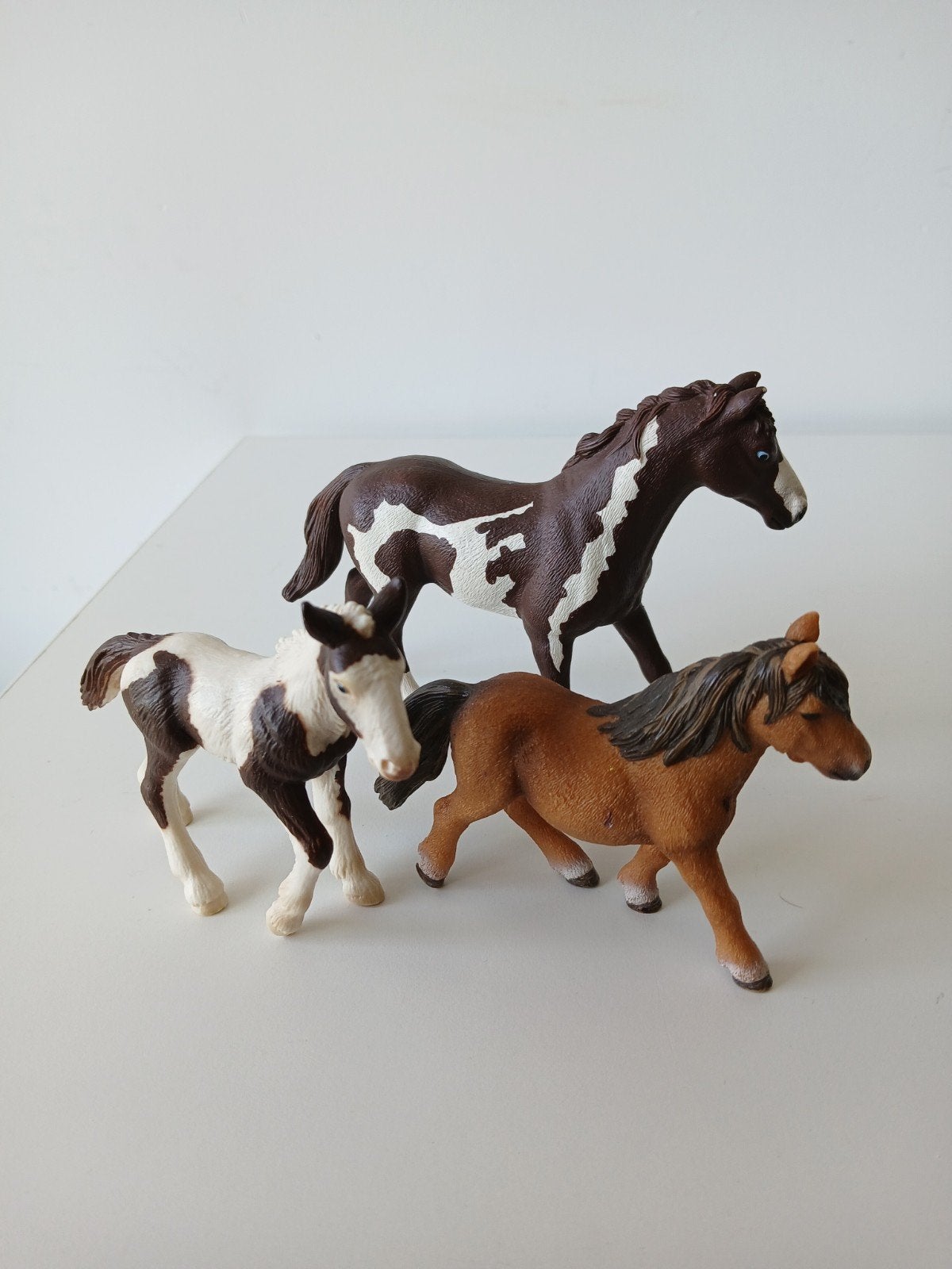Merrie, veulen, pony, Ophalen of Verzenden, Gebruikt, Paard, Beeldje of Figuurtje