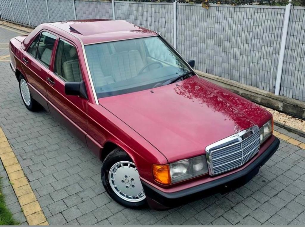Mercedes 190D automaat in uitzonderlijke staat!, Auto's, Oldtimers, Particulier, ABS, Centrale vergrendeling, Elektrische buitenspiegels
