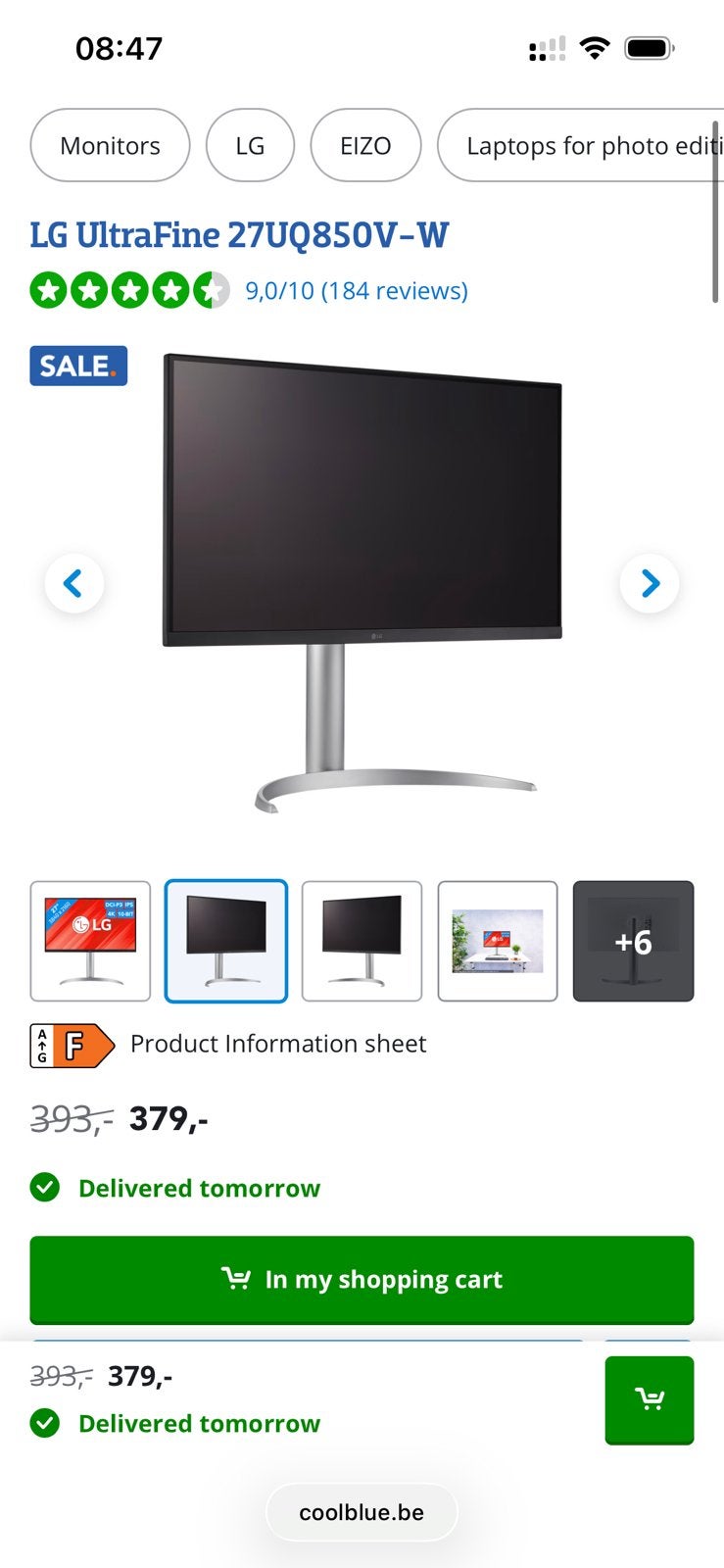 Nieuwe LG UltraFine 27UQ850V-W, Enlèvement, Comme neuf