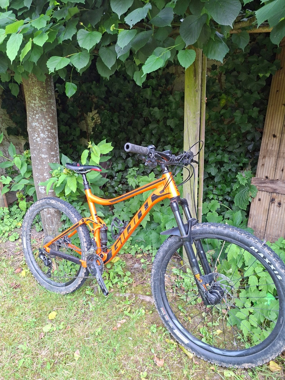 Full suspension mtb Giant Stance 1, large metallic orange, Fietsen en Brommers, Fietsen | Mountainbikes en ATB, Fully, Ophalen