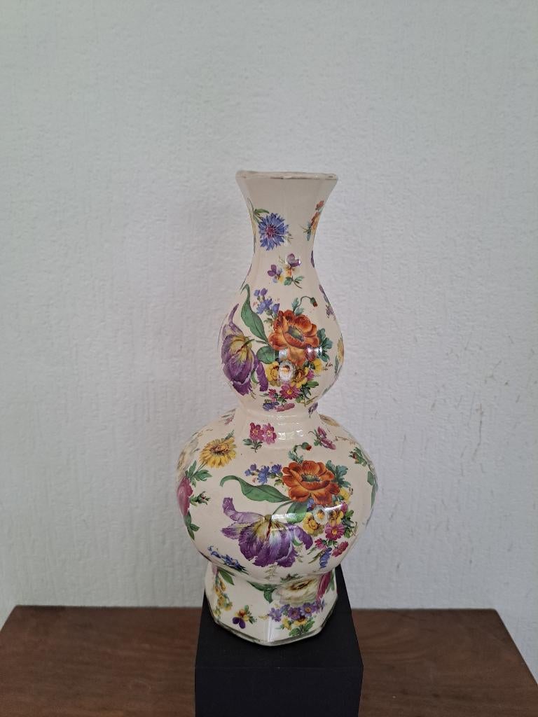 Keramiek vaas Boch Frères Keralux "Fleur de Saxe", Antiek en Kunst, Antiek | Keramiek en Aardewerk, Ophalen