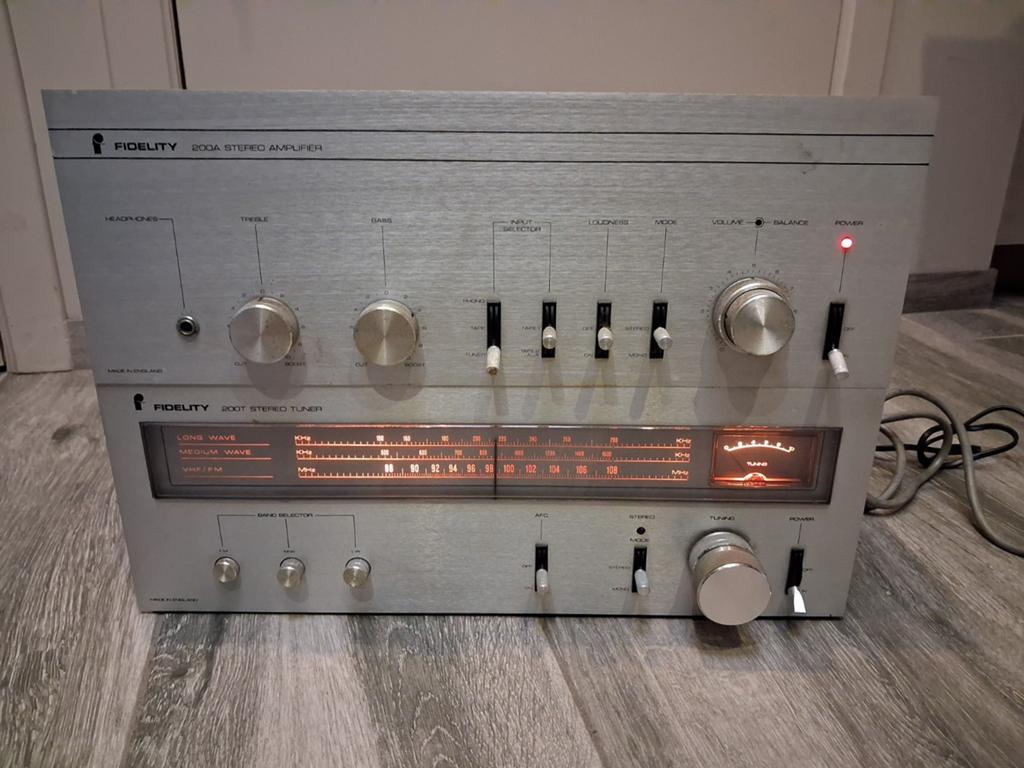 Fidelity 200A stereo amplifier + tuner 200T, Audio, Tv en Foto, Ophalen