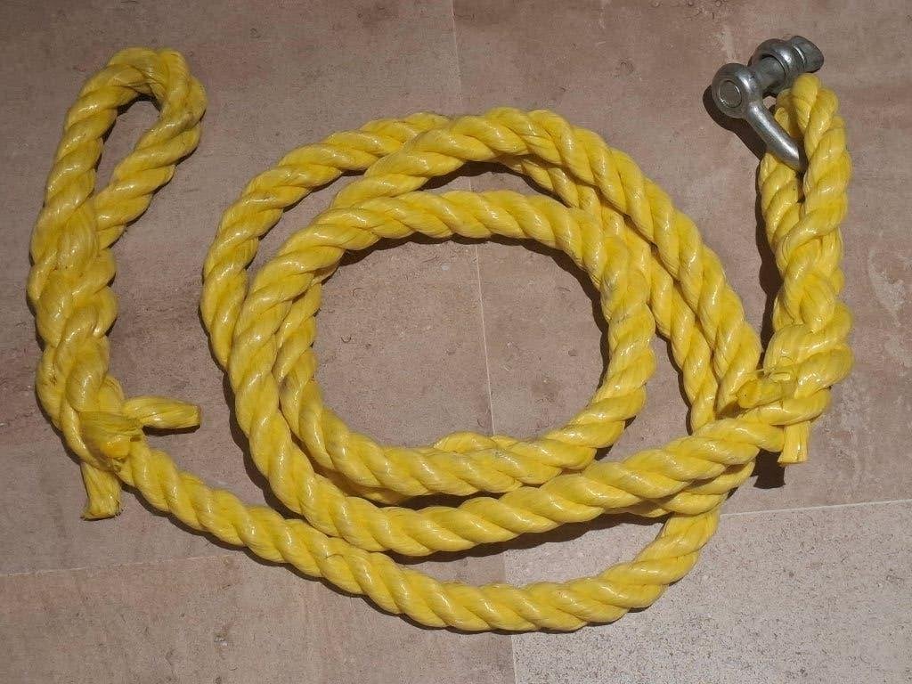 Corde (de remorquage), Enlèvement, Utilisé