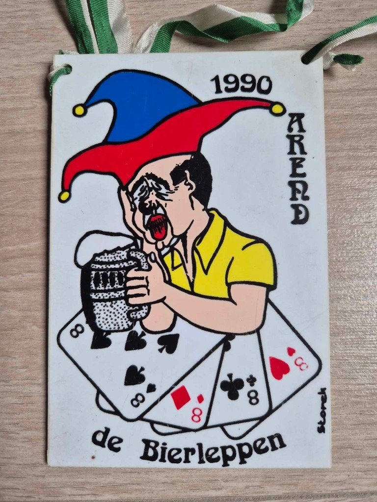 Carnaval Aalst medaille De Bierleppen 1990, Ophalen of Verzenden