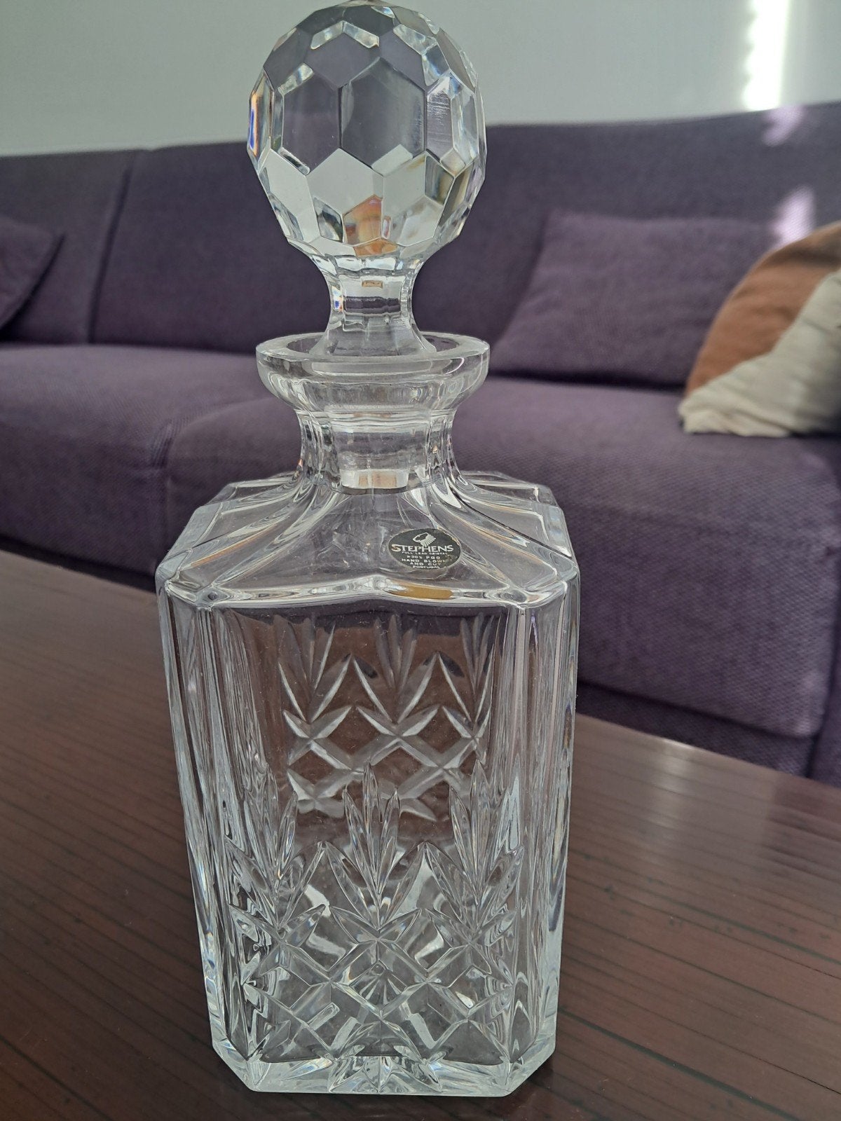 carafe en cristal Stephens Portugal, Enlèvement ou Envoi