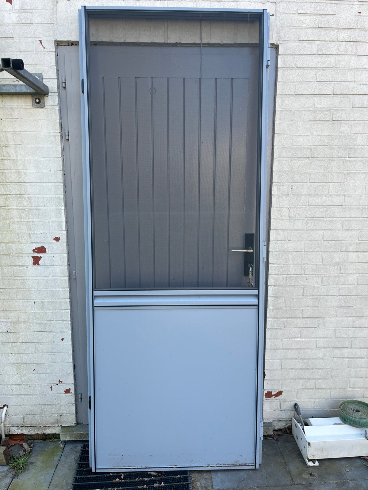 Aluminium vliegendeur / vliegenhor, Doe-het-zelf en Bouw, Ophalen, Zo goed als nieuw, Aluminium