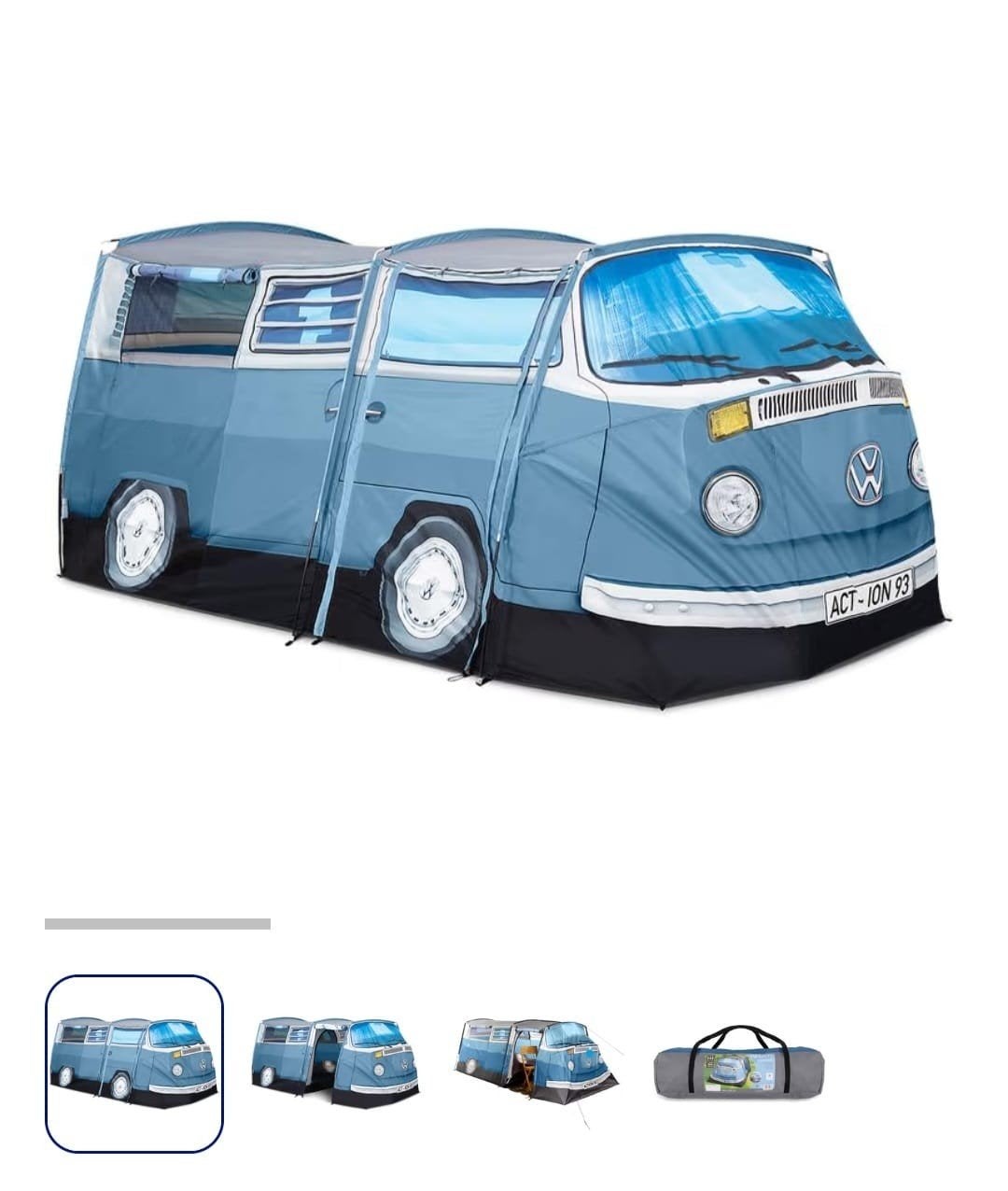 Speeltent volkswagen blauw, Ophalen
