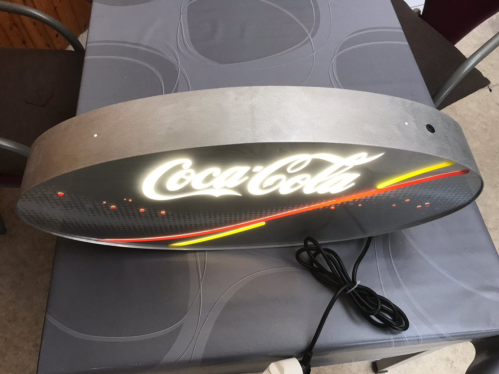 Coca-Cola lichtreclame tl, Ophalen of Verzenden, Zo goed als nieuw, Lichtbak of (neon) lamp