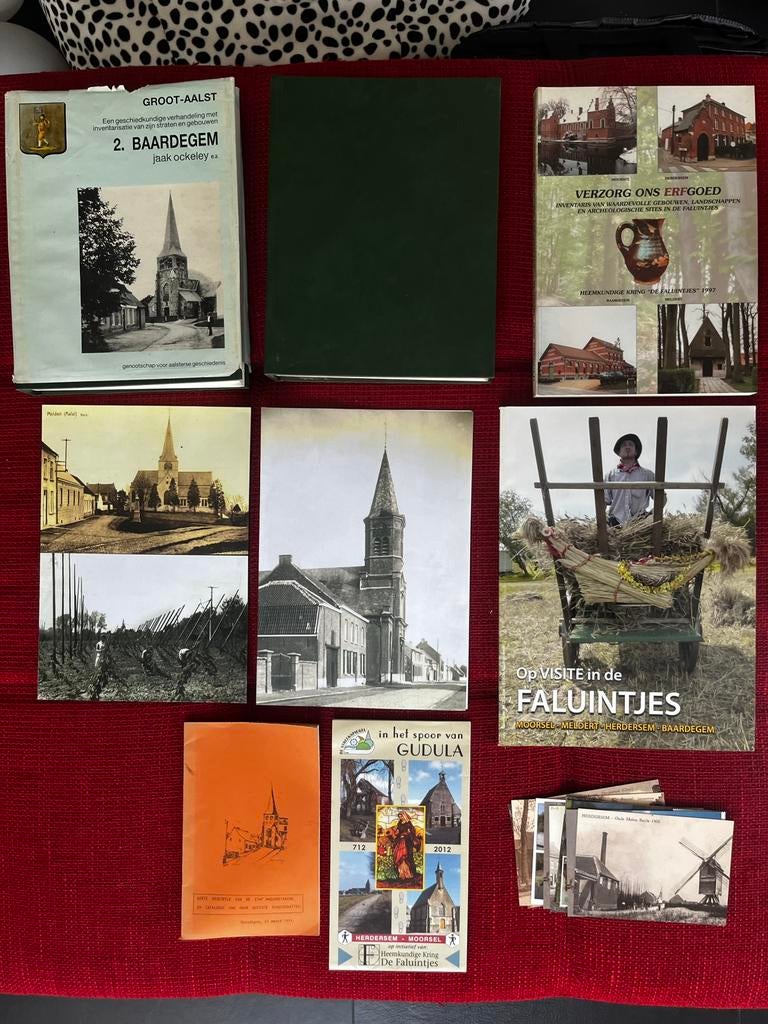 Boeken postkaarten postzegel Faluintjes Aalst, Livres, Histoire & Politique, Comme neuf, Enlèvement ou Envoi