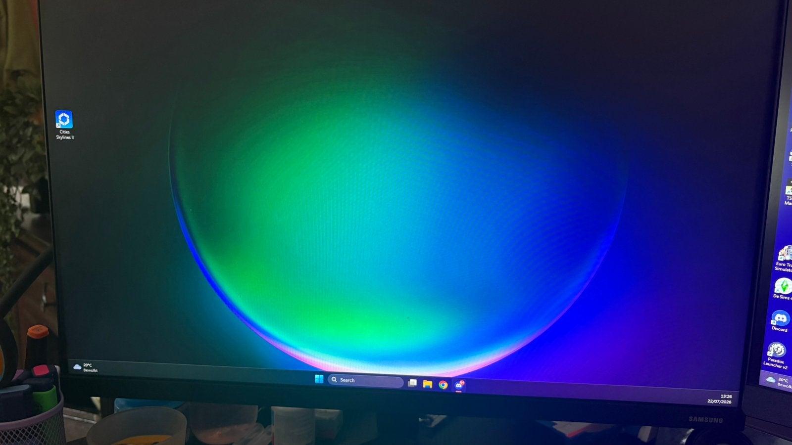 Samsung beeldscherm 24”, Computers en Software, Ophalen, Zo goed als nieuw
