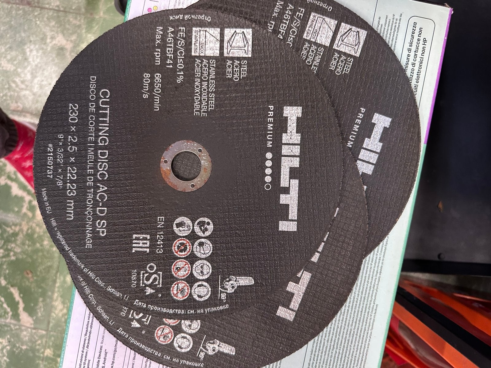 Hilti AC-D SP 230x2.5 mm doorslijpschijven, Ophalen of Verzenden, Zo goed als nieuw