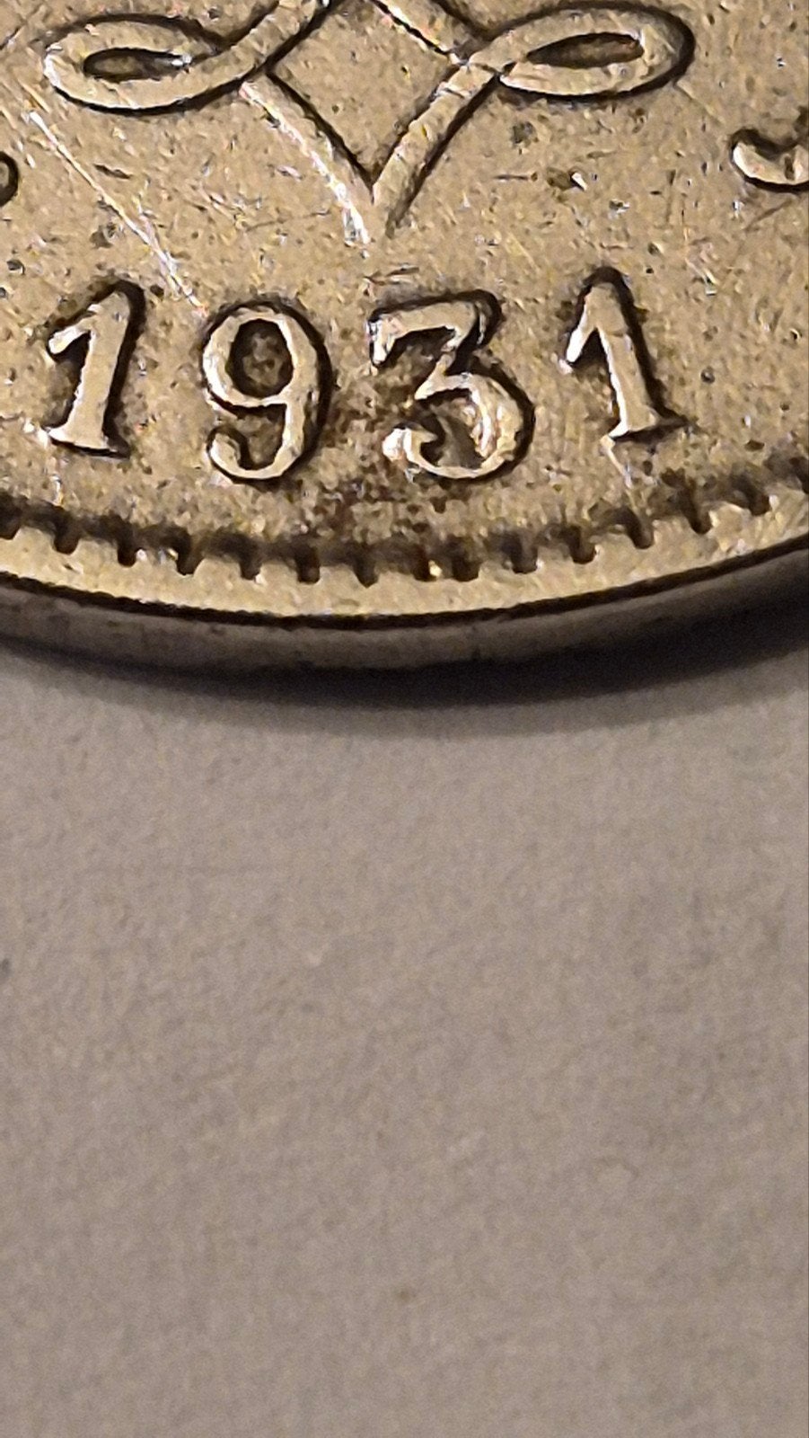 5 centiem maillechort type Michaux 1931 fr met dubbele 3, Postzegels en Munten, Munten | België, Ophalen of Verzenden, Overig