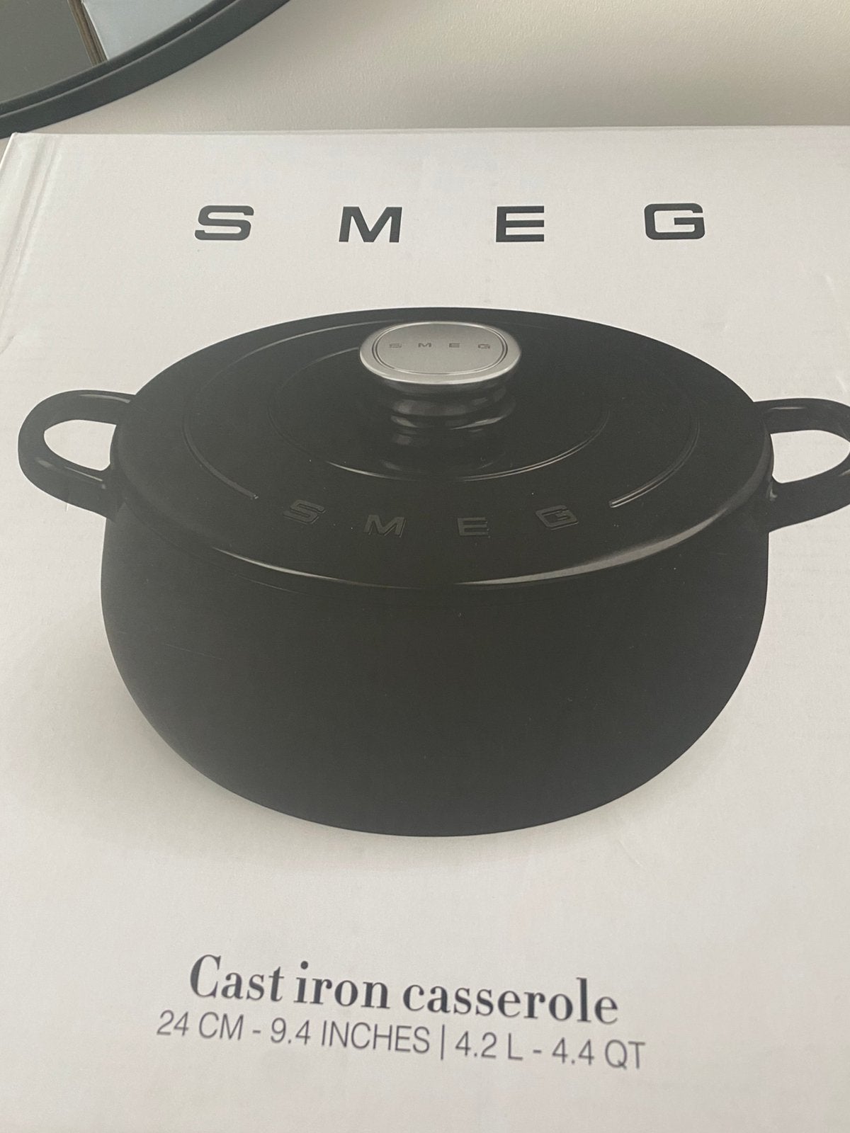 Smeg zwart casserole, Ophalen of Verzenden, Nieuw