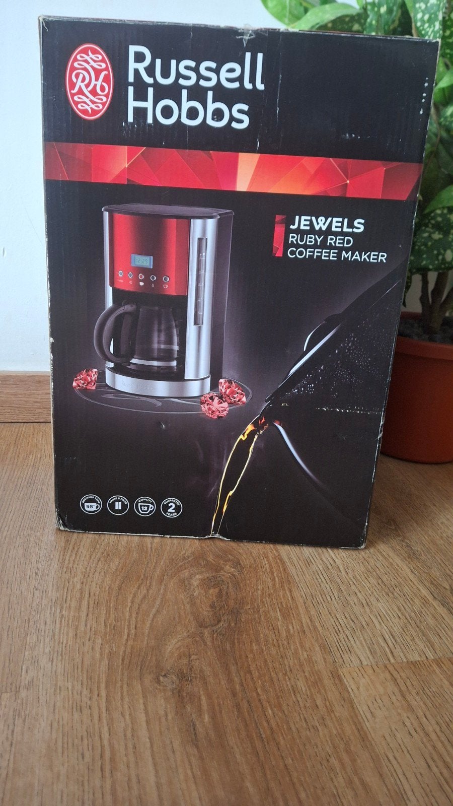 Cafetière Russell Hobbs, Afneembaar waterreservoir, 10 kopjes of meer, Gemalen koffie, Ophalen of Verzenden