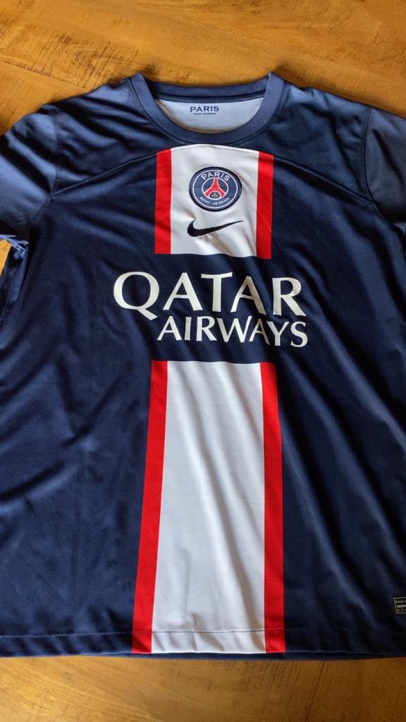 Gesigneerde mbappe shirt psg, Ophalen, Zo goed als nieuw, Shirt