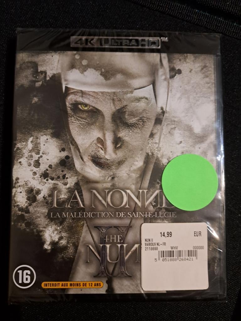 Blu ray 4k the nun 2, Ophalen, Zo goed als nieuw, Horror
