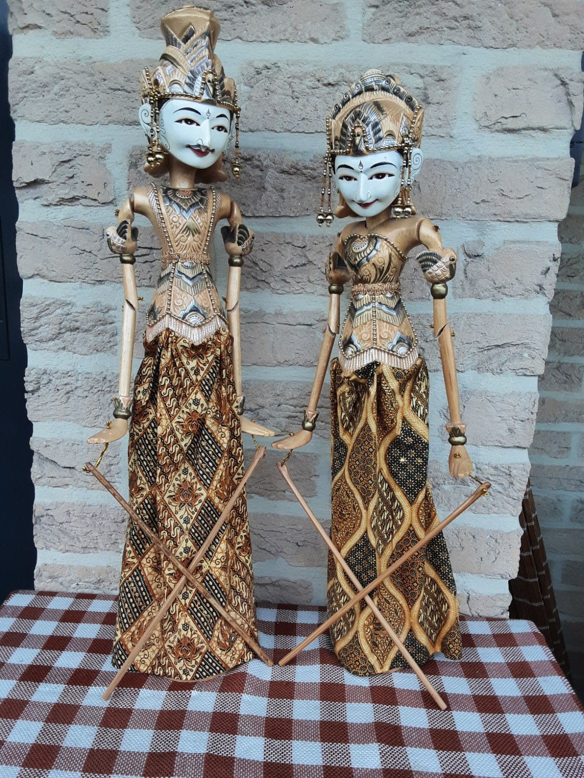 Wayang poppen, Ophalen, Gebruikt, Set