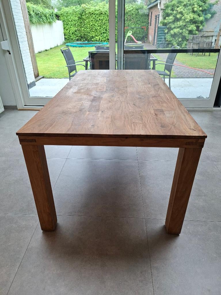 Eetkamertafel hardhout, 150 à 200 cm, Cinq personnes ou plus, Enlèvement, Utilisé