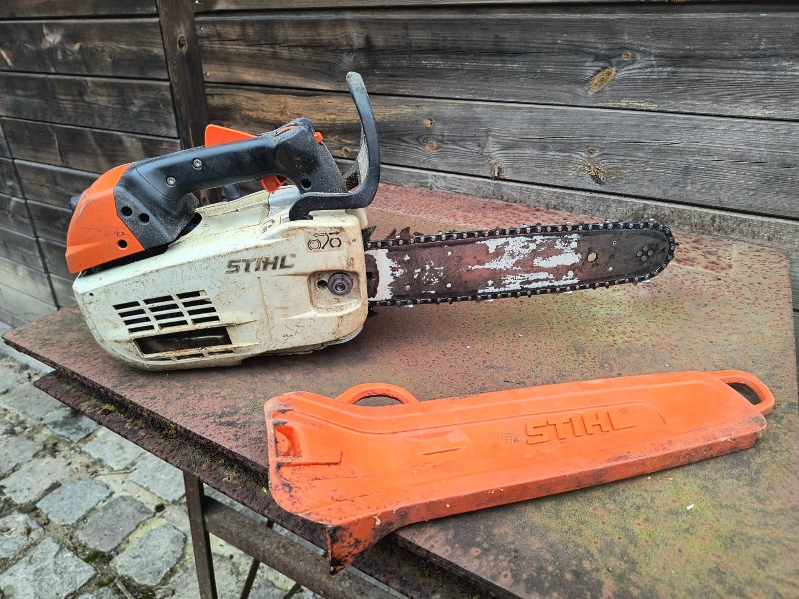 Stihl MS 201T, Doe-het-zelf en Bouw, Ophalen, Gebruikt, Zaag