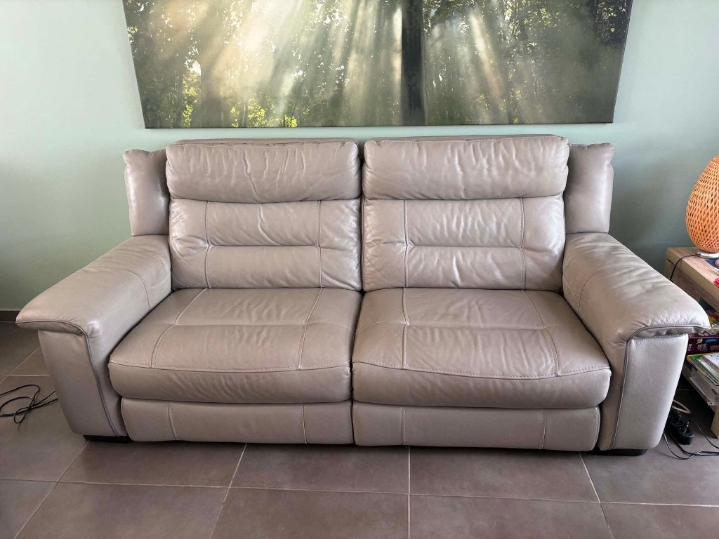 Lederen salon, 75 à 100 cm, Quatre personnes ou plus, Banc droit, Enlèvement