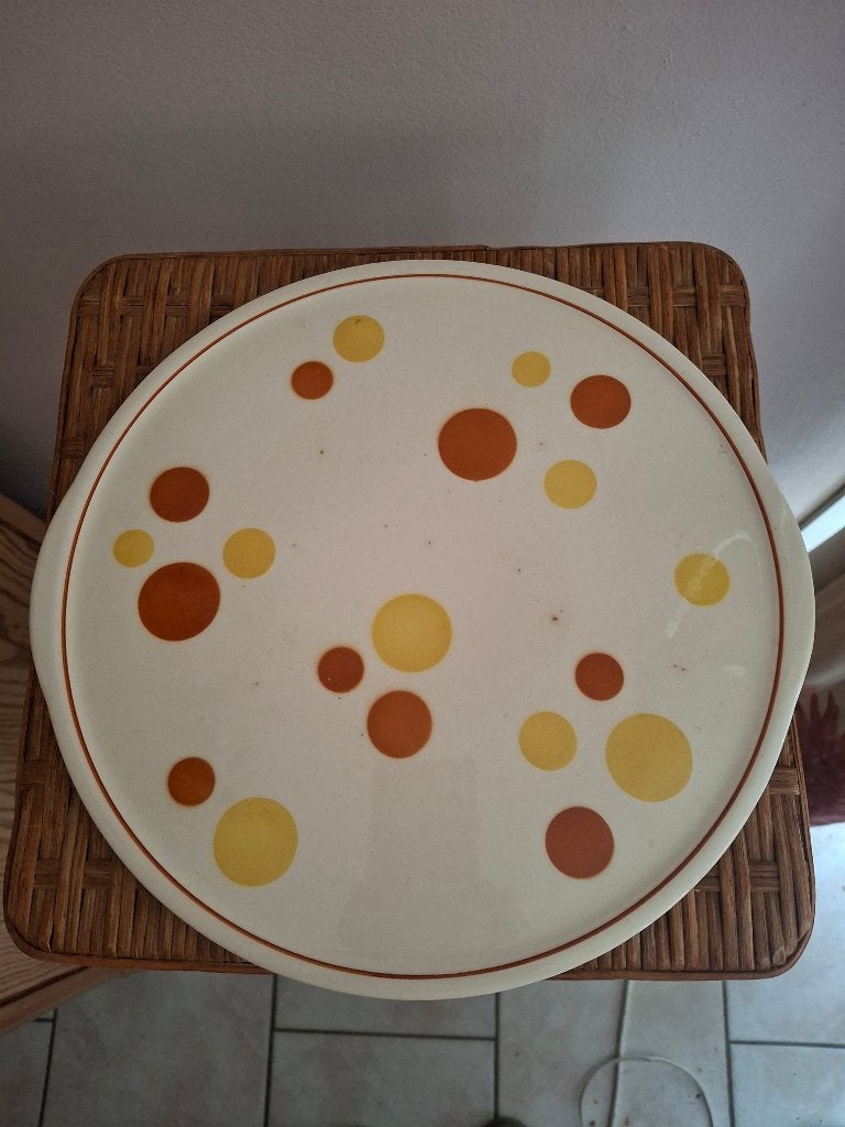 Assiette à gâteaux Art Déco, Enlèvement, Utilisé, Multicolore, Pierre/céramique