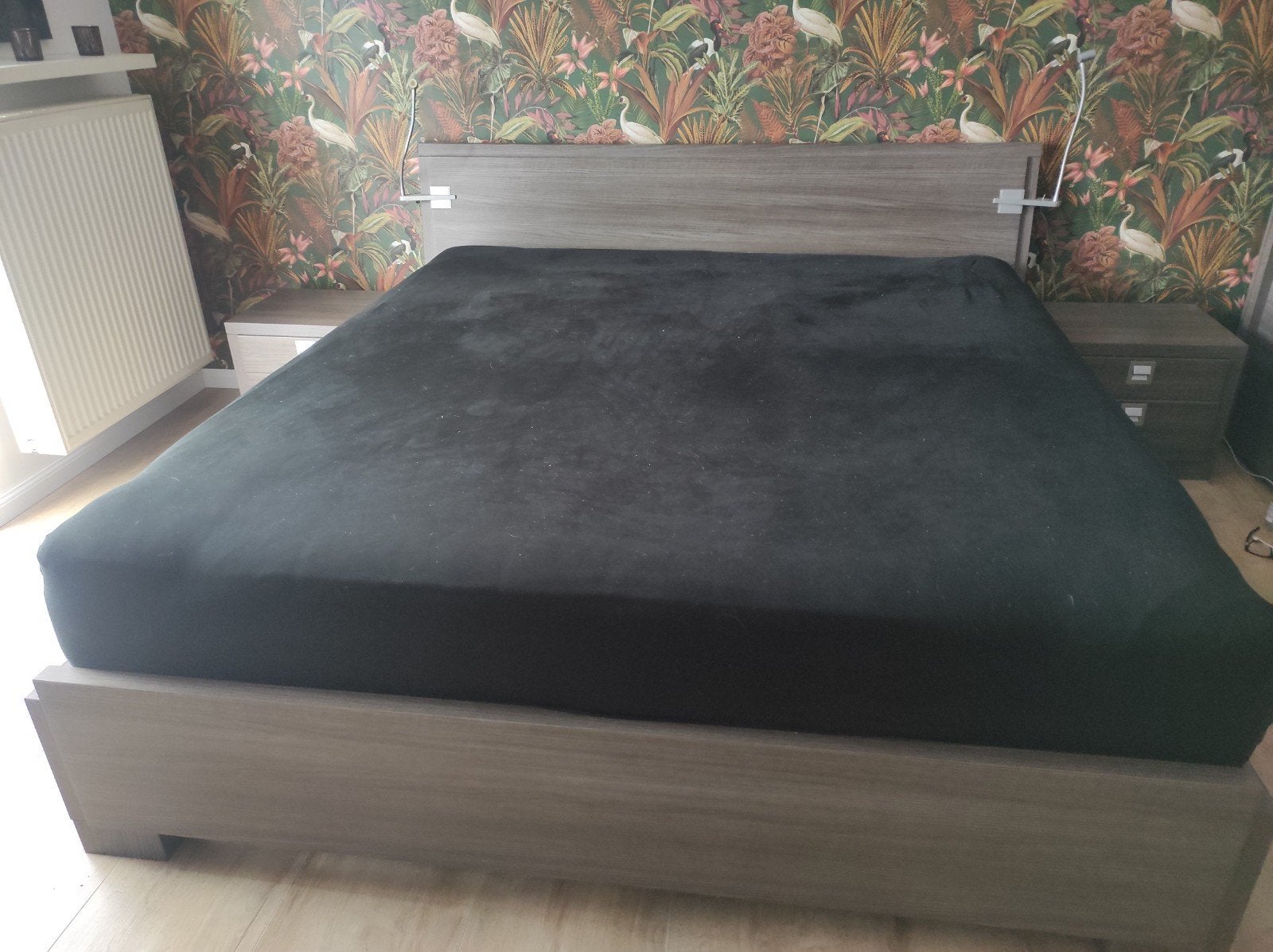 Tweepersoonsbed + 2 nachtkastjes, Ophalen