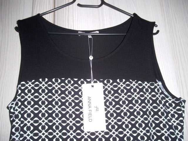 Nieuwe mouwloze printjurk van Anna Field met label, Ophalen of Verzenden, Nieuw, Maat 46/48 (XL) of groter, Wit
