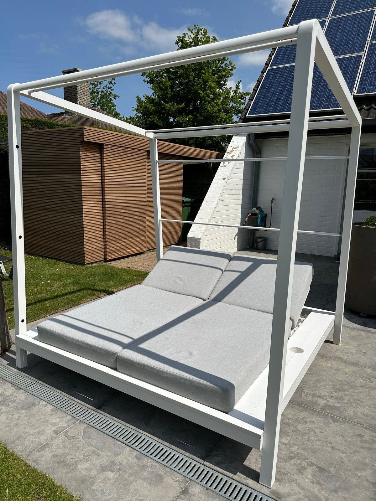 Jamaica Paviljoen ligbed wit, Tuin en Terras, Ophalen, Zo goed als nieuw