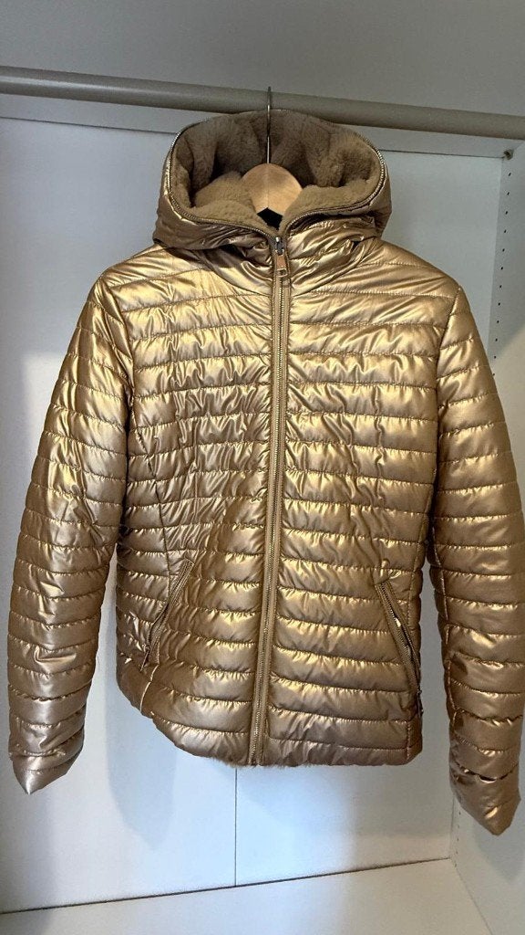 Veste d'hiver réversible 2 en 1 taille L, Vêtements | Femmes, Enlèvement ou Envoi, Colynn, Doré, Taille 42/44 (L)