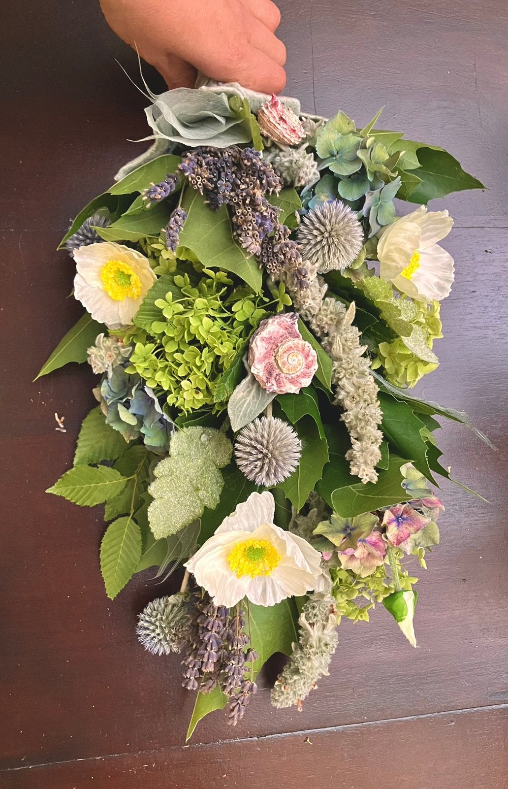 Groen Toef van droogbloemen en zijdenbloemen | DIY, Maison & Meubles, Accessoires pour la Maison | Couronnes, Enlèvement ou Envoi